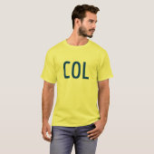 Colombia Three Part Combo Design - Colombiaanse vl T-shirt (Voorkant volledig)