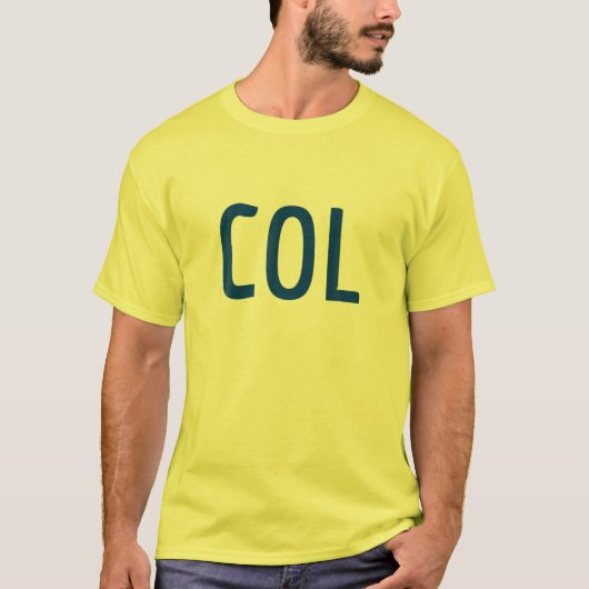 Colombia Three Part Combo Design - Colombiaanse vl T-shirt (Voorkant)