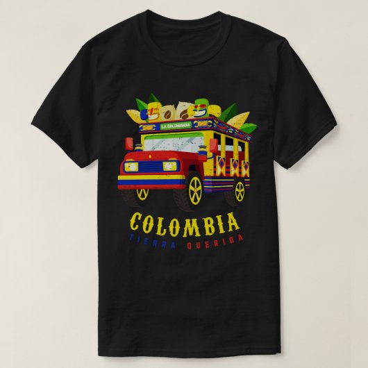 Colombia Tierra Querida Chiva Colombiana T-shirt (Design voorkant)