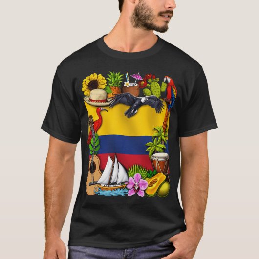 Colombia trots t-shirt (Voorkant)