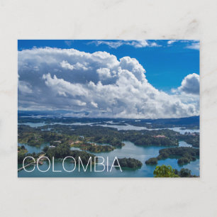 Colombia (Uitzicht van Piedra del Peñol) Briefkaart