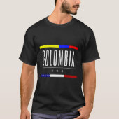 Colombia USA Vlag Vriendschap Geboren Familie Gift T-shirt (Voorkant)