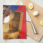 Colombia  vakantiegitaar poster theedoek (Quarter Fold)