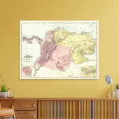 Colombia, Venezuela 2 Canvas Afdruk (Insitu (Woonkamer))