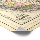 Colombia, Venezuela, Guyana Poster (Hoek)