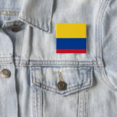 colombia vierkante button 5,1 cm (In situ)