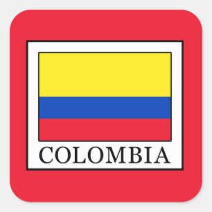Colombia Vierkante Sticker
