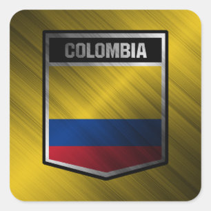 Colombia Vierkante Sticker