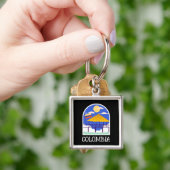 Colombia Vintage Travel Sleutelhanger (Hand)