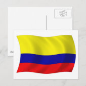 Colombia Vlag Ansichtkaart Briefkaart (Voorkant / Achterkant)