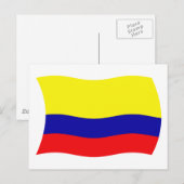 Colombia Vlag Ansichtkaart Briefkaart (Voorkant / Achterkant)