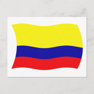 Colombia Vlag Ansichtkaart Briefkaart
