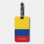Colombia Vlag Bagagelabel (Achterkant verticaal)