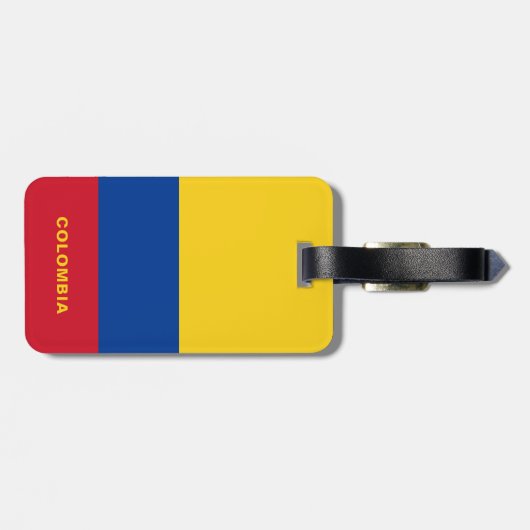 Colombia Vlag Bagagelabel (Achterkant horizontaal)
