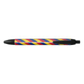 Colombia Vlag Balpen Zwarte Inkt Pen (Achterkant)