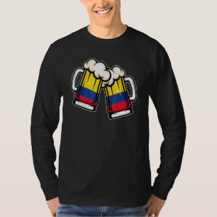 Colombia Vlag Bier Mok   Cool Colombiaans Bier T-shirt