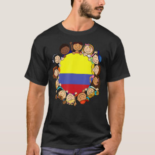 Colombia Vlag Colombiaanse Kind Boy Girl Hispanic T-shirt