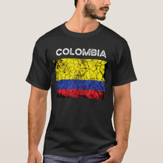 Colombia Vlag Colombiaanse Mannen Vrouwen T-shirt