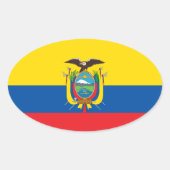 Colombia Vlag Euro-stijl Sticker (Voorkant)
