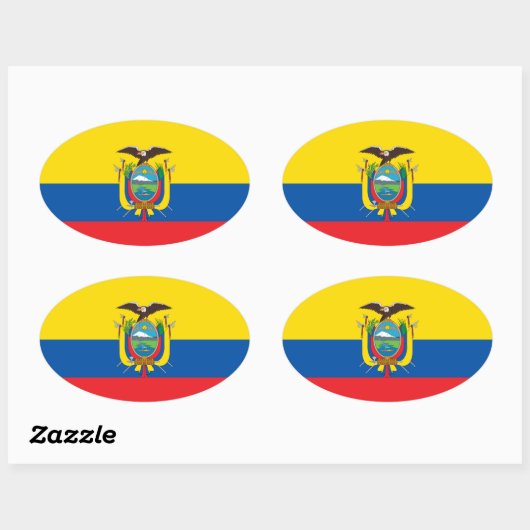 Colombia Vlag Euro-stijl Sticker (Vel)
