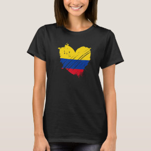 Colombia Vlag Ik hou ervan Het zit in mijn DNA Co T-shirt
