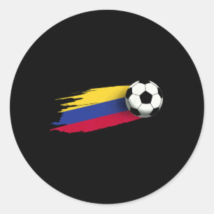Colombia Vlag Jersey Colombiaans Voetbalteam Colom Ronde Sticker