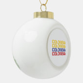 COLOMBIA-vlag Keramische Bal Ornament (Links)