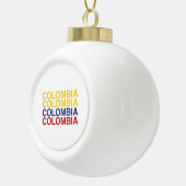 COLOMBIA-vlag Keramische Bal Ornament (Rechts)