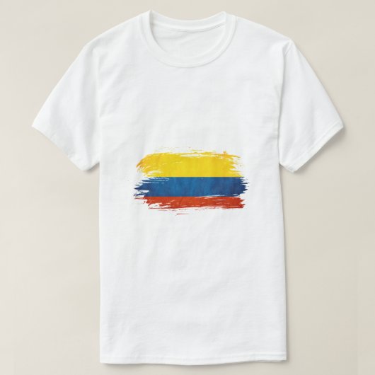 Colombia Vlag Kunst T-shirt (Design voorkant)