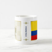 Colombia-vlag + Mok kaart (Center)