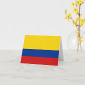 Colombia Vlag Notitiekaart (Gele Bloem)