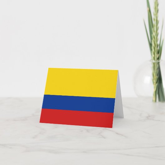 Colombia Vlag Notitiekaart (Voorkant)