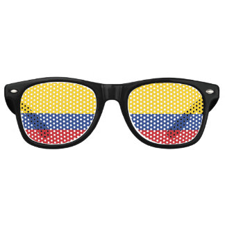Colombia Vlag Retro Zonnebril