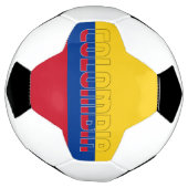 Colombia Vlag Schattig Patriottisch Voetbal (Gedraaid)