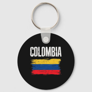 Colombia Vlag T-Shirt Colombiaans Voetbalteam Colo Sleutelhanger