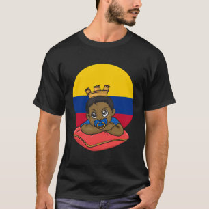 Colombia Vlag Trotse Colombiaanse Hispanic Boy Pri T-shirt