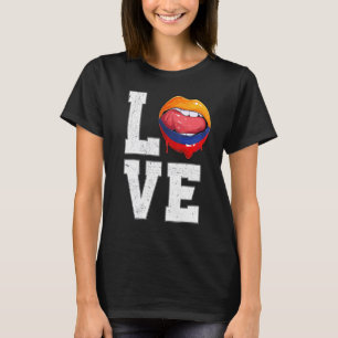 Colombia Vlag Voetbal Fan Love Colombiaans T-shirt