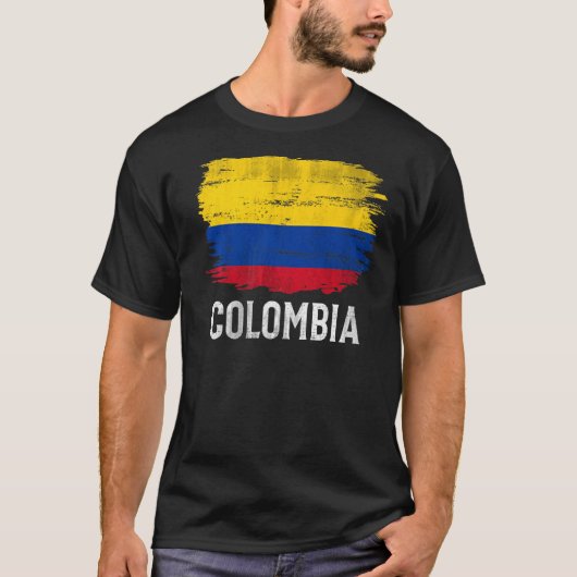 Colombia vlag voor Colombiaans T-shirt (Voorkant)