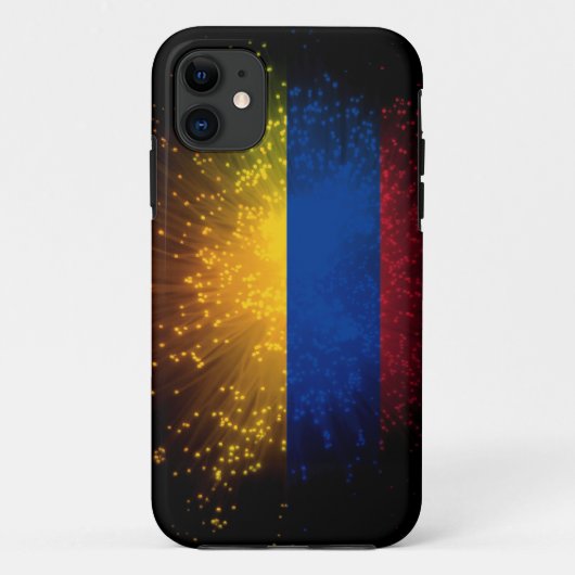 Colombia-vlaggenvuurwerk Case-Mate iPhone Case (Achterkant)