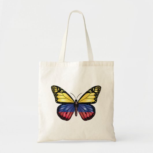 Colombia Vlinder Monarch Vlag Tote Bag (Voorkant)
