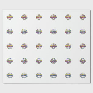 Colombia Voetbal 2026 Voetbal Vet Land Typografie Cadeaupapier