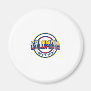 Colombia Voetbal 2026 Voetbal Vet Land Typografie Magneet