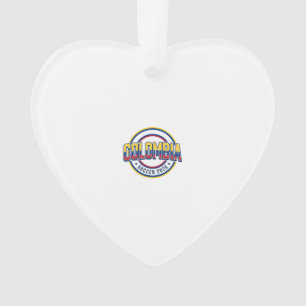 Colombia Voetbal 2026 Voetbal Vet Land Typografie Ornament