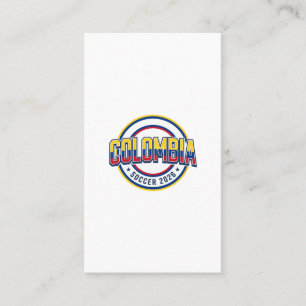 Colombia Voetbal 2026 Voetbal Vet Land Typografie Visitekaartje