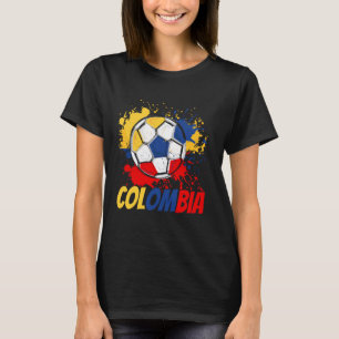 Colombia Voetbal Colombiaanse Vlag Mannen Vrouwen T-shirt