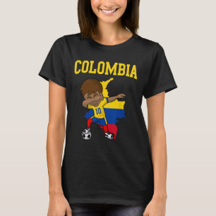Colombia Voetbal Colombiaanse Voetbal Dabbing T-shirt