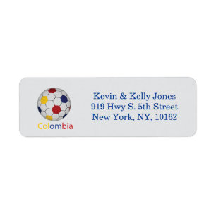 Colombia Voetbal Etiket