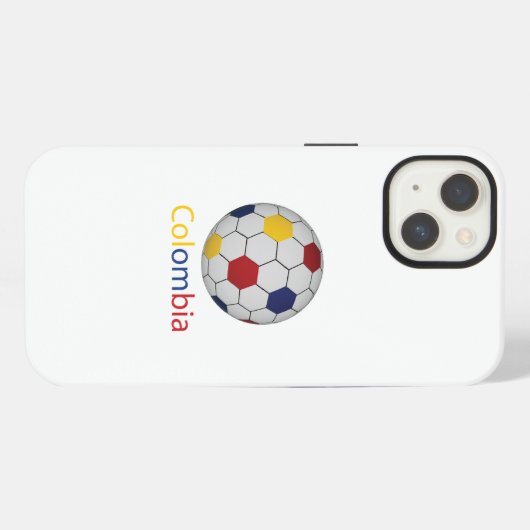 Colombia Voetbal iPhone Hoesje (Achterkant horizontaal)