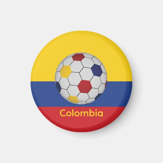 Colombia Voetbal Magneet (Voorkant)