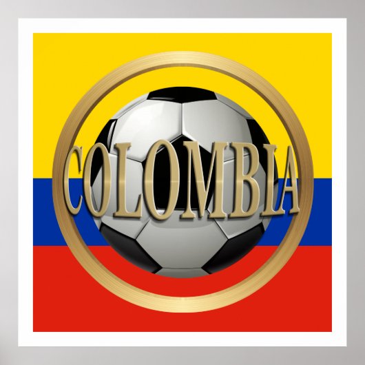 Colombia Voetbal Poster (Voorkant)